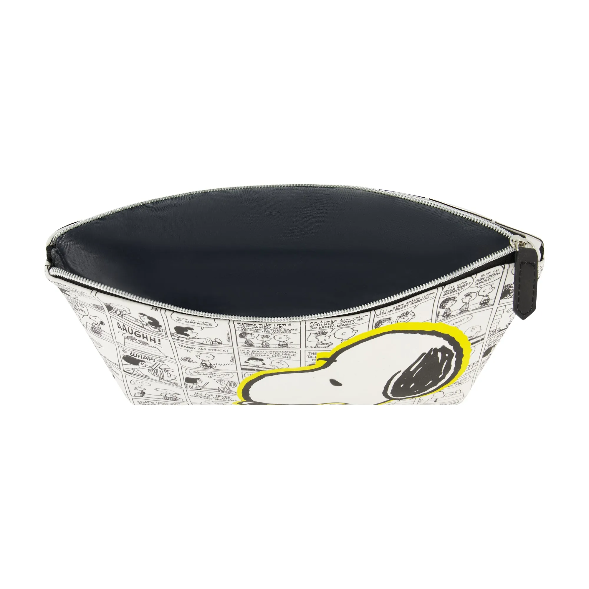 Peanuts Snoopy Comic Strip Trapezoid Cosmetic Travel Bag