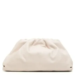 Pouch Leather Clutch White