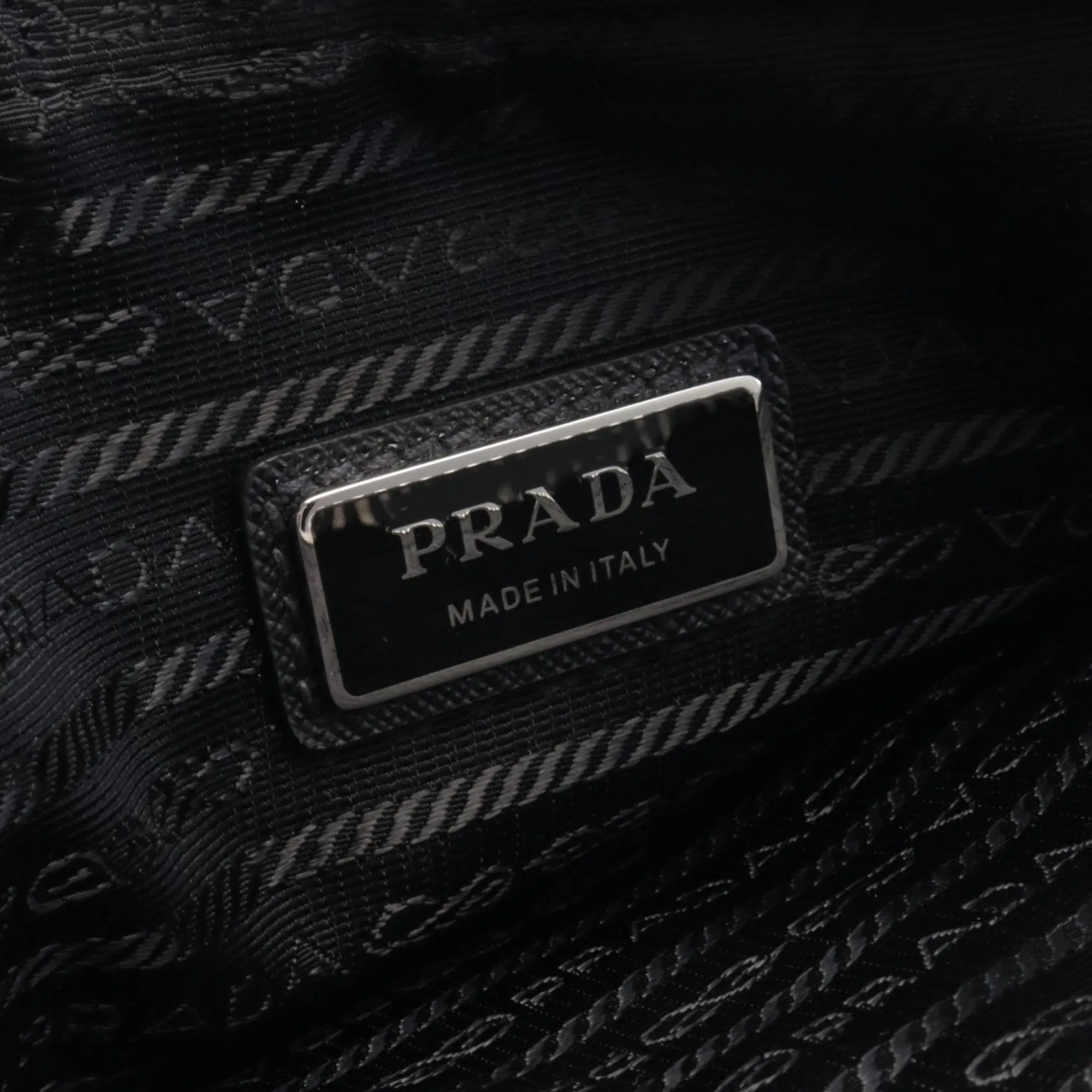 Prada Nylon Leather Shoulder Bag (Pre-Owned)