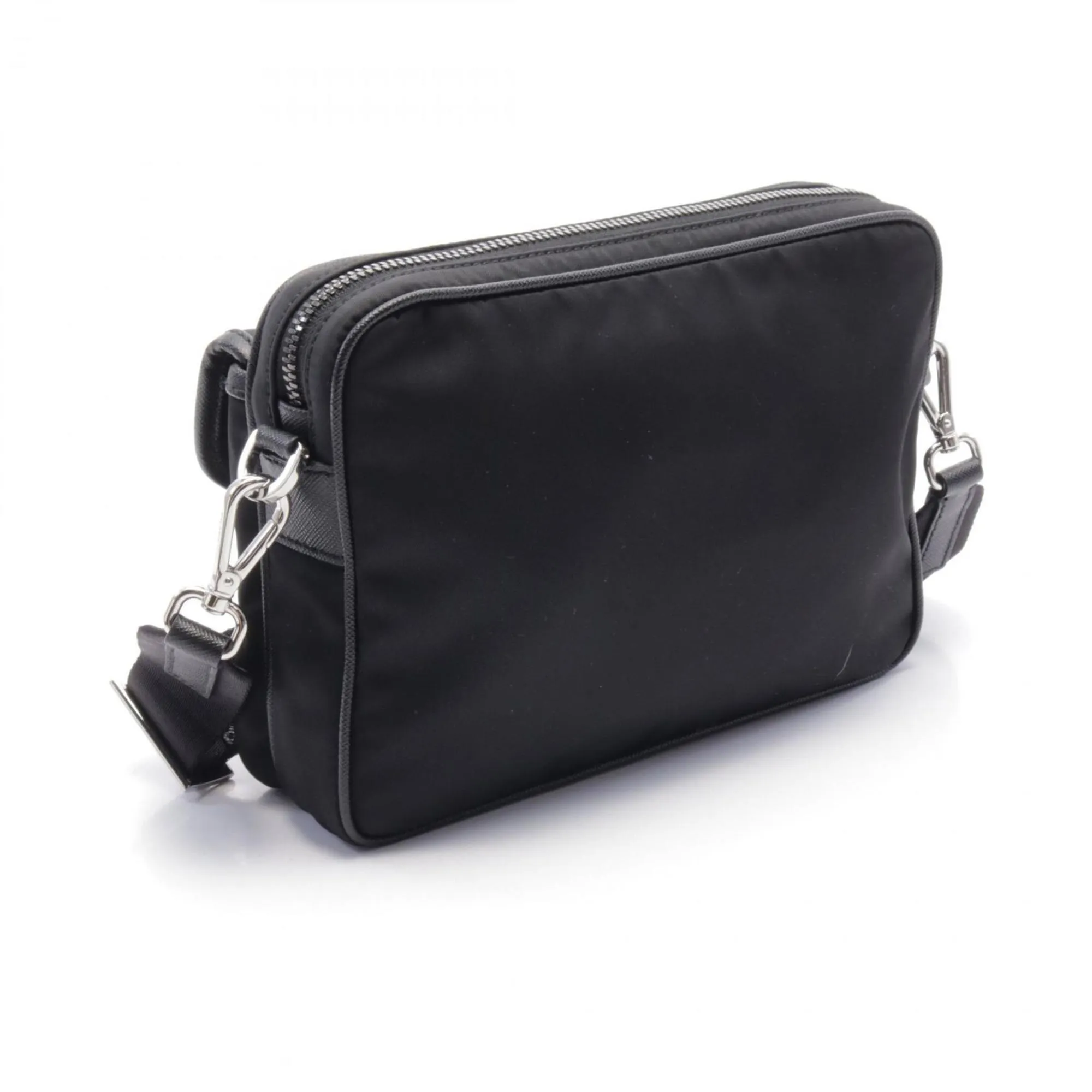 Prada Nylon Leather Shoulder Bag (Pre-Owned)