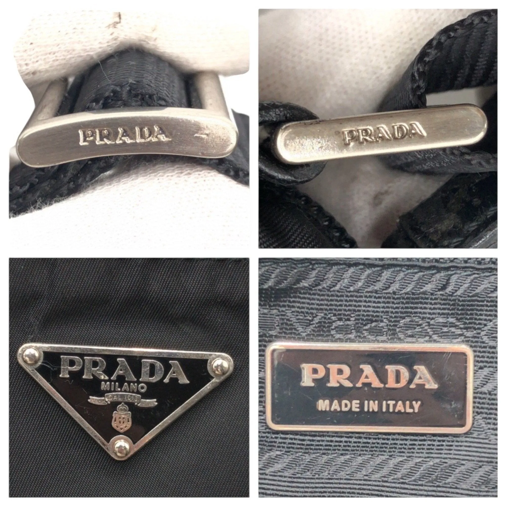 Prada Nylon Messenger Bag Shoulder Bag (Pre-Owned)