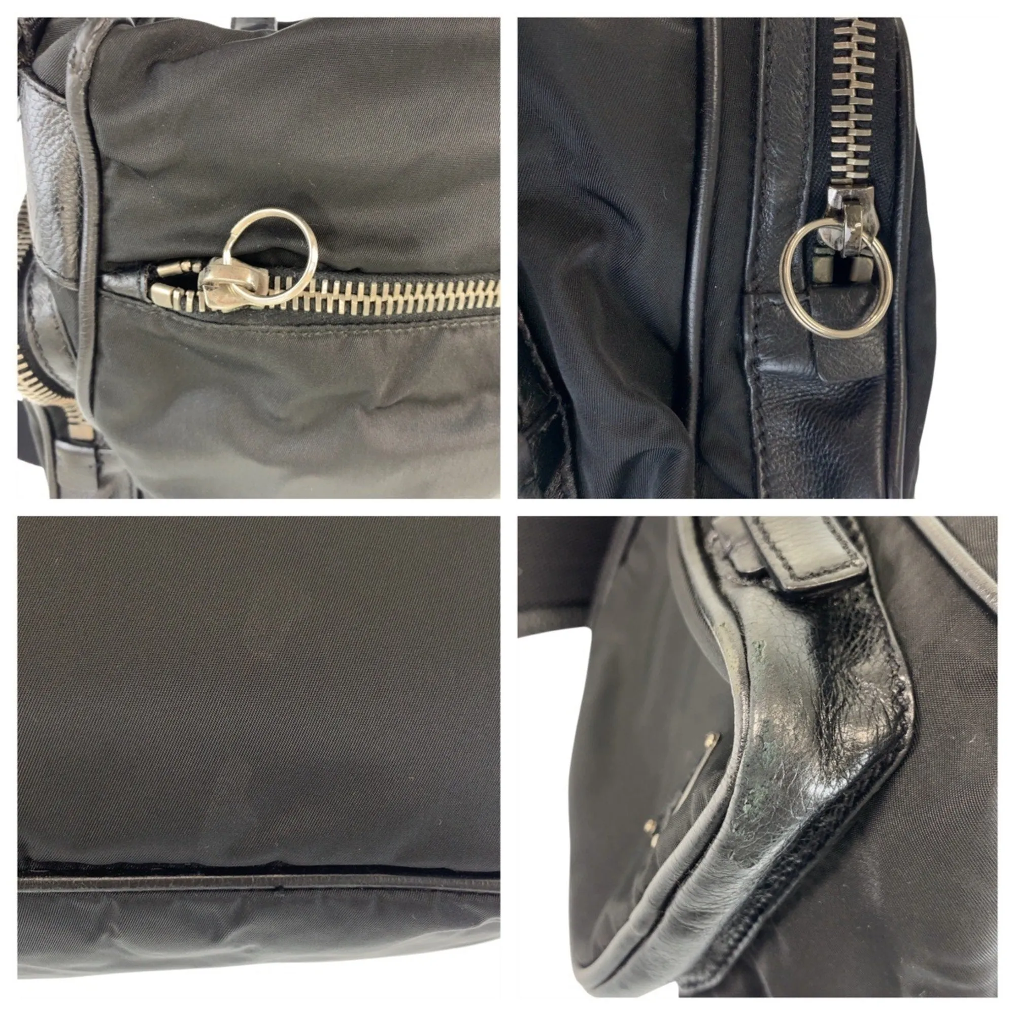 Prada Nylon Messenger Bag Shoulder Bag (Pre-Owned)
