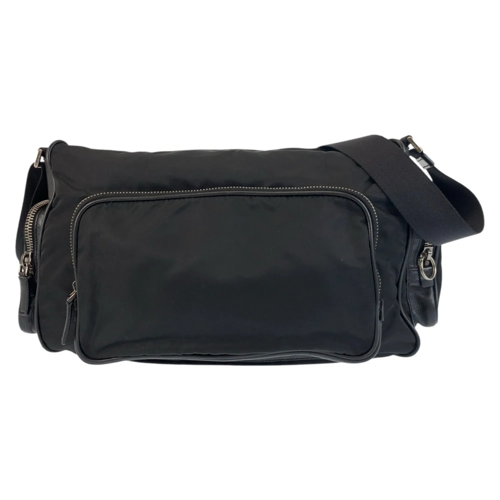 Prada Nylon Messenger Bag Shoulder Bag (Pre-Owned)