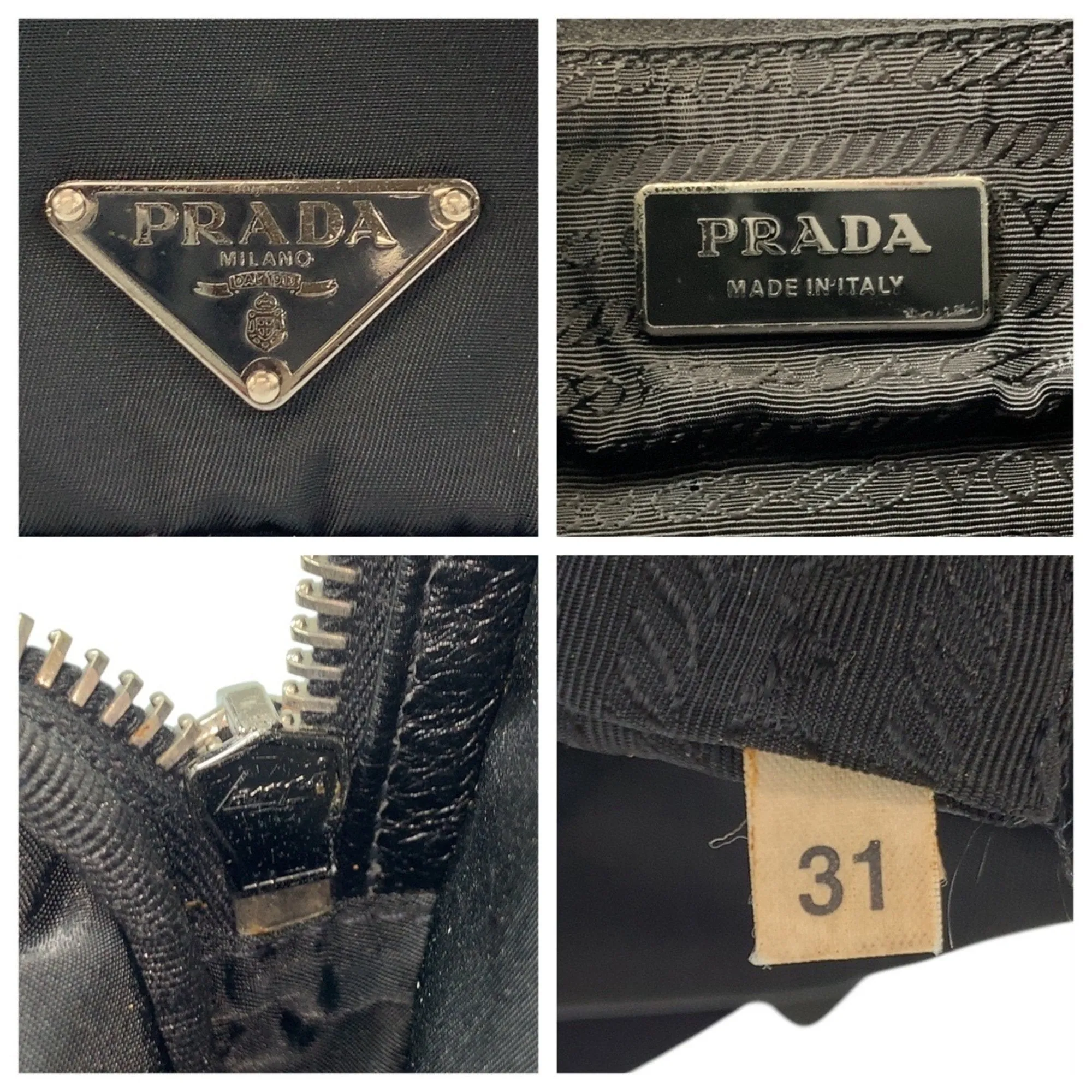 Prada Nylon Messenger Bag Shoulder Bag (Pre-Owned)