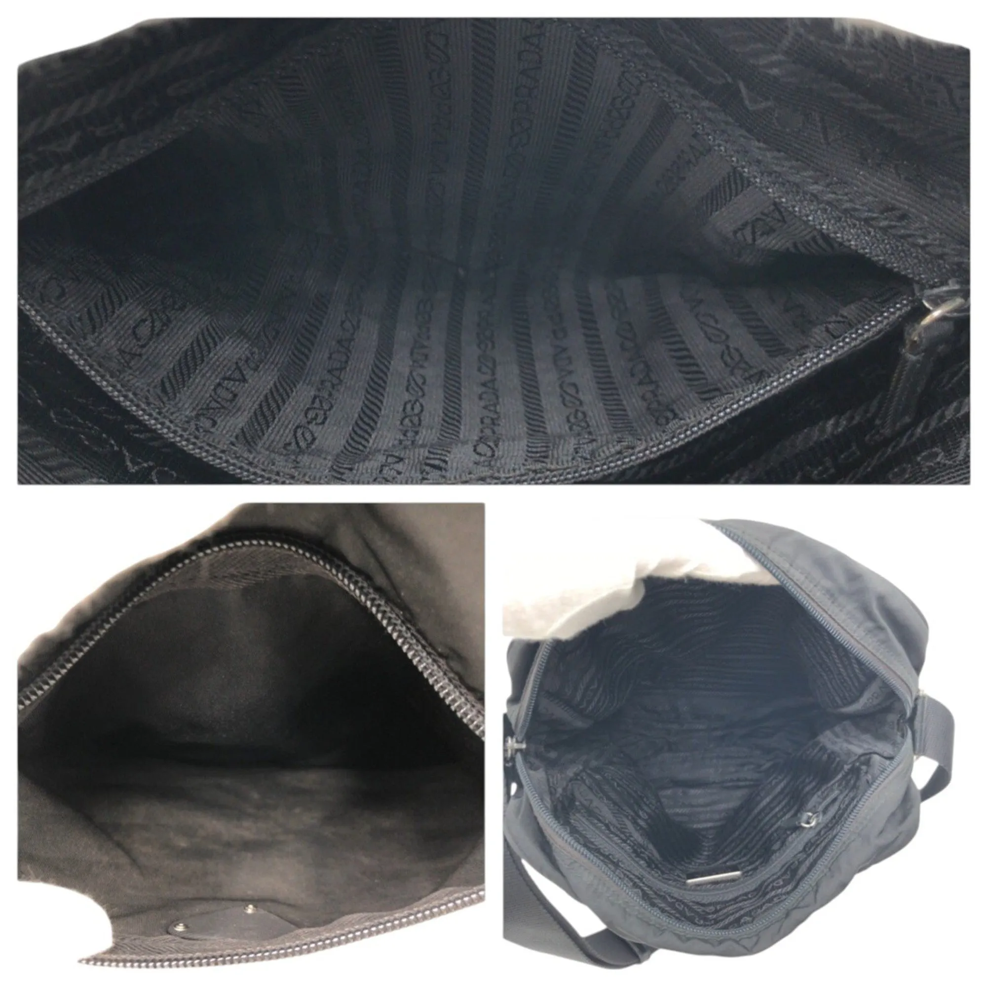 Prada Nylon Messenger Bag Shoulder Bag (Pre-Owned)
