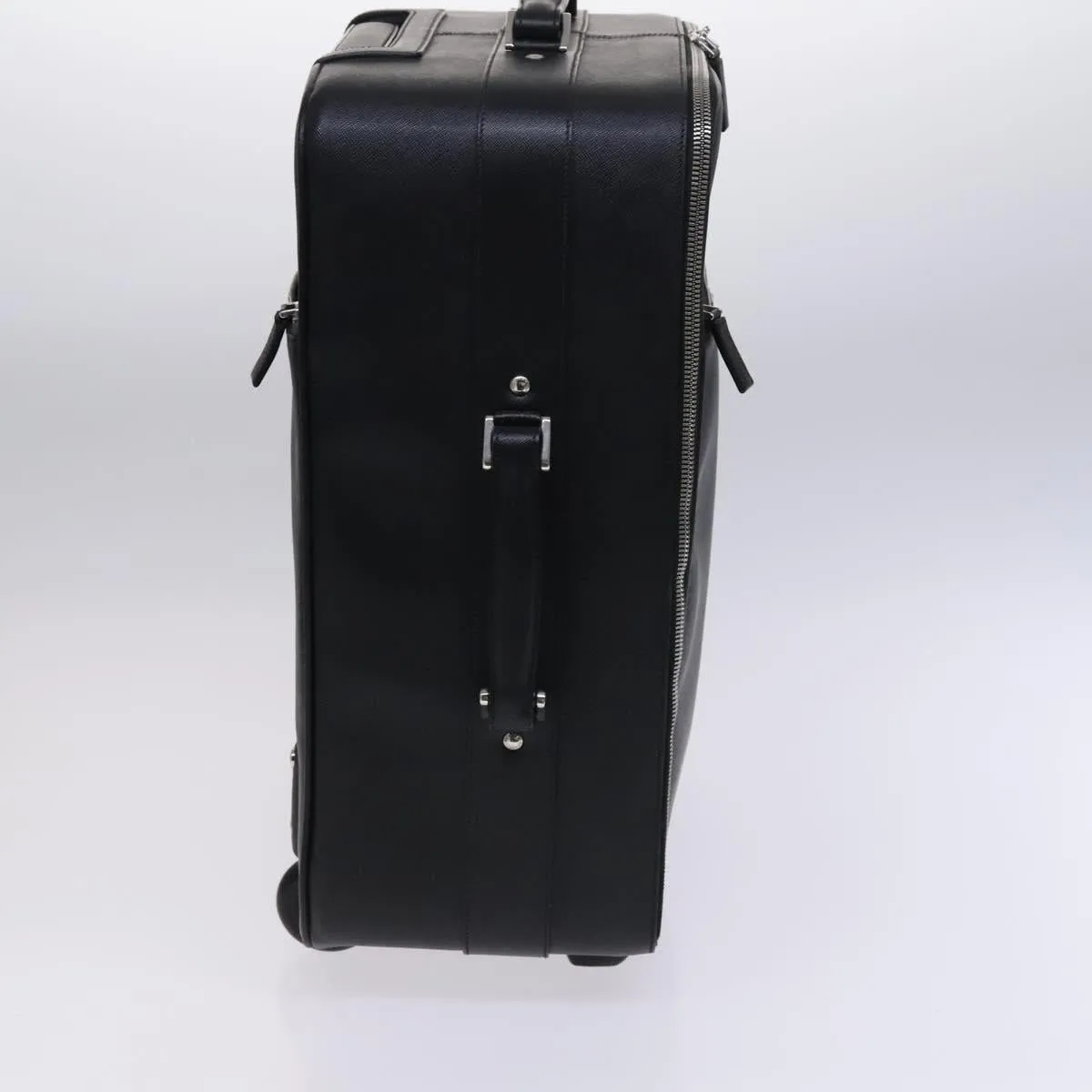 Prada Triangle Logo Leather Travel Bag (Pre-Owned)