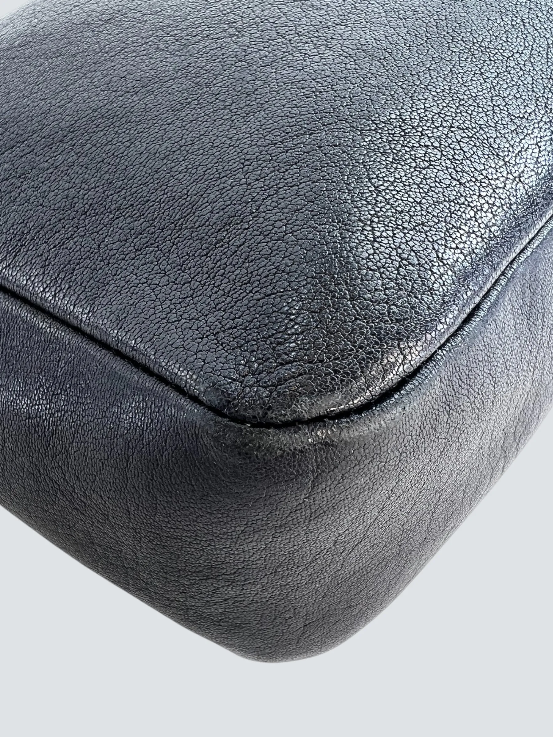 Saint Laurent Black Leather "Lou" Crossbody