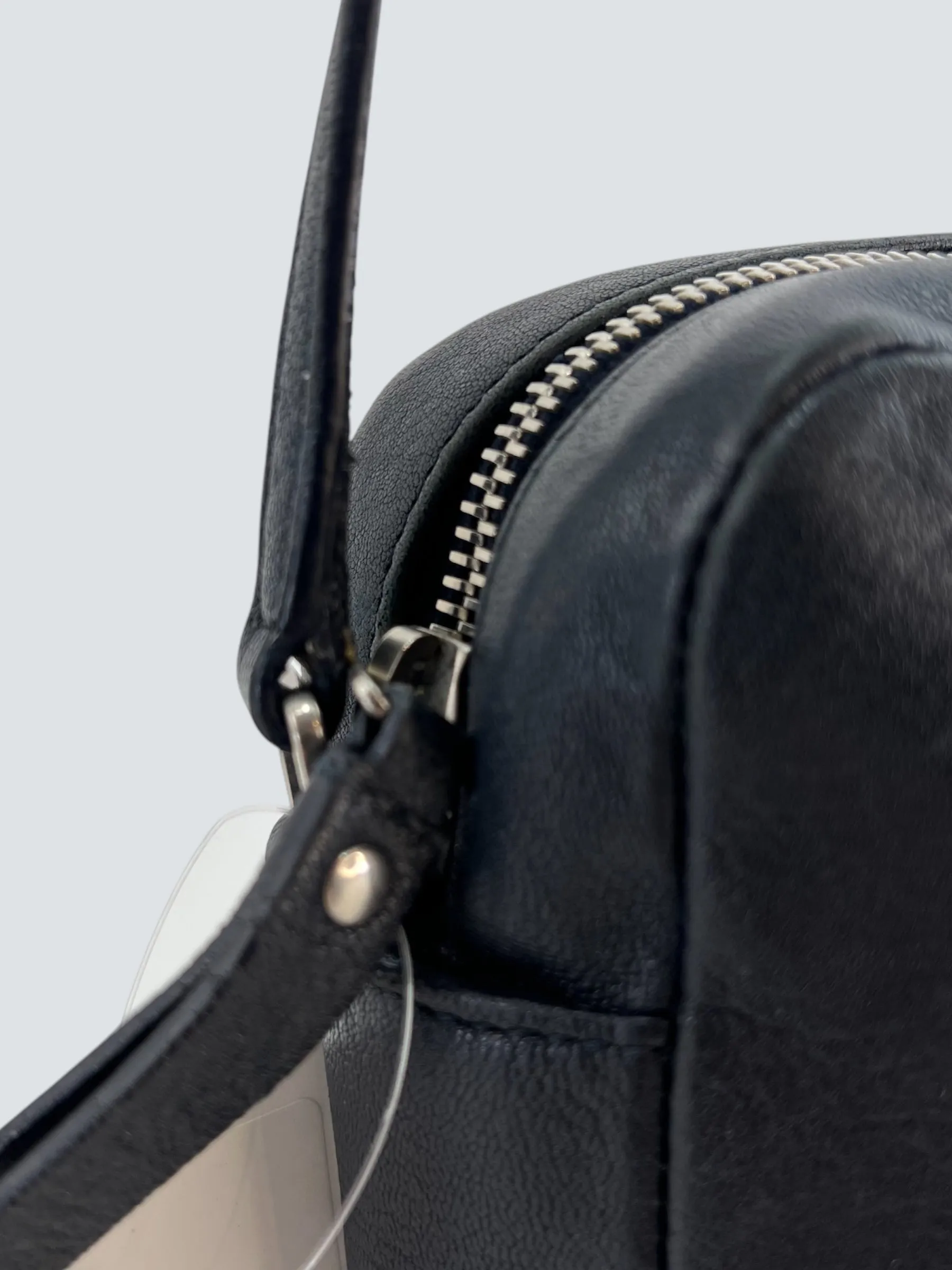 Saint Laurent Black Leather "Lou" Crossbody