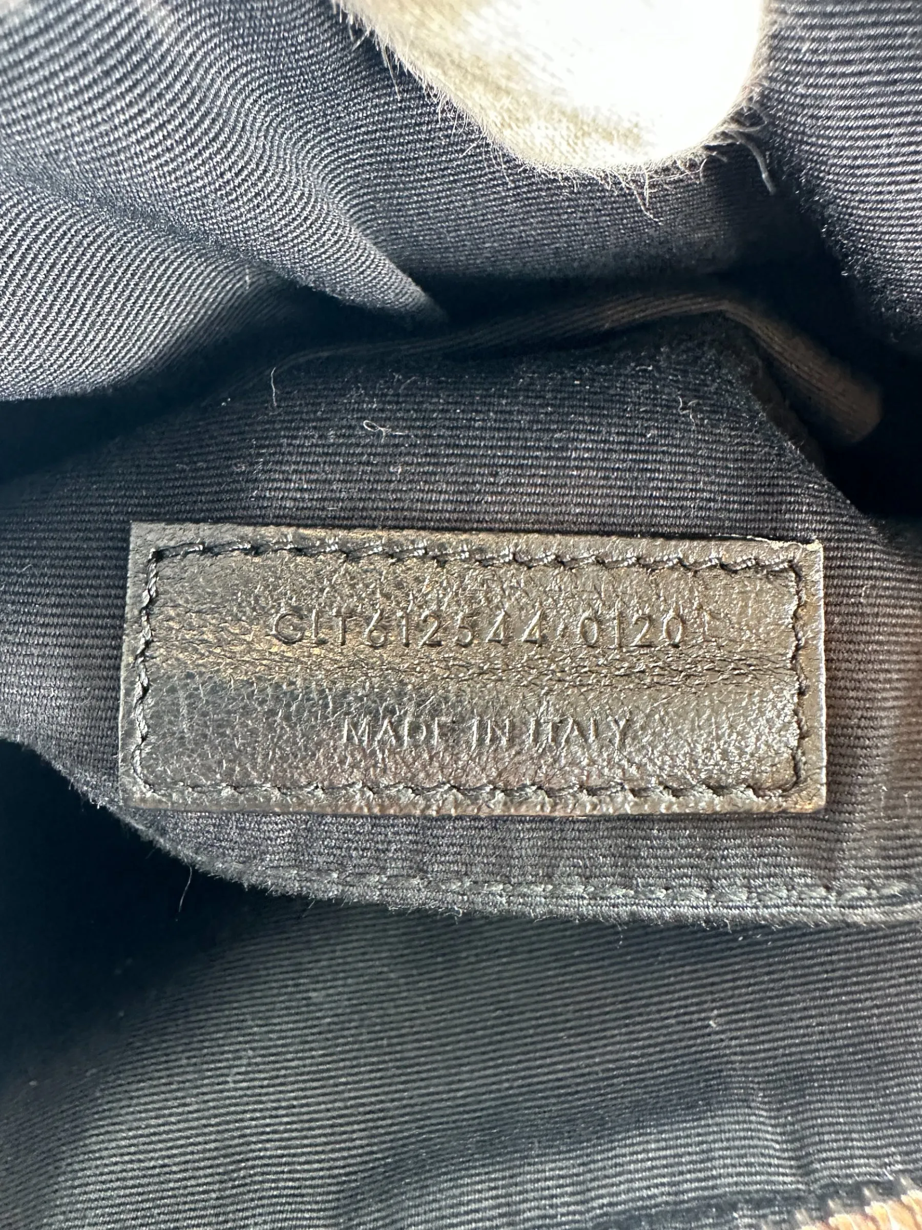 Saint Laurent Cream Leather Medium Lou Camera Bag