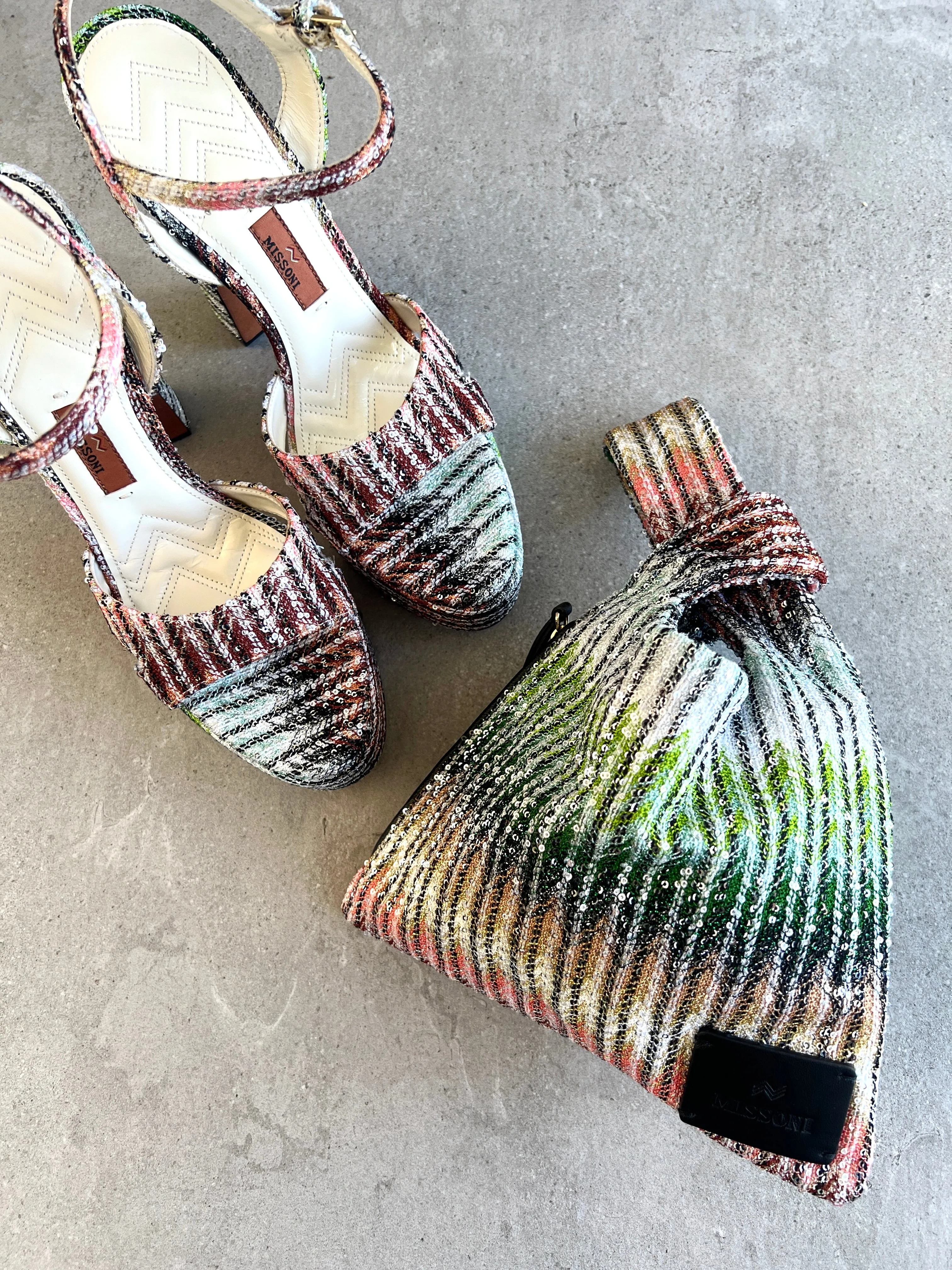 Sequin Knot Bag, Multi