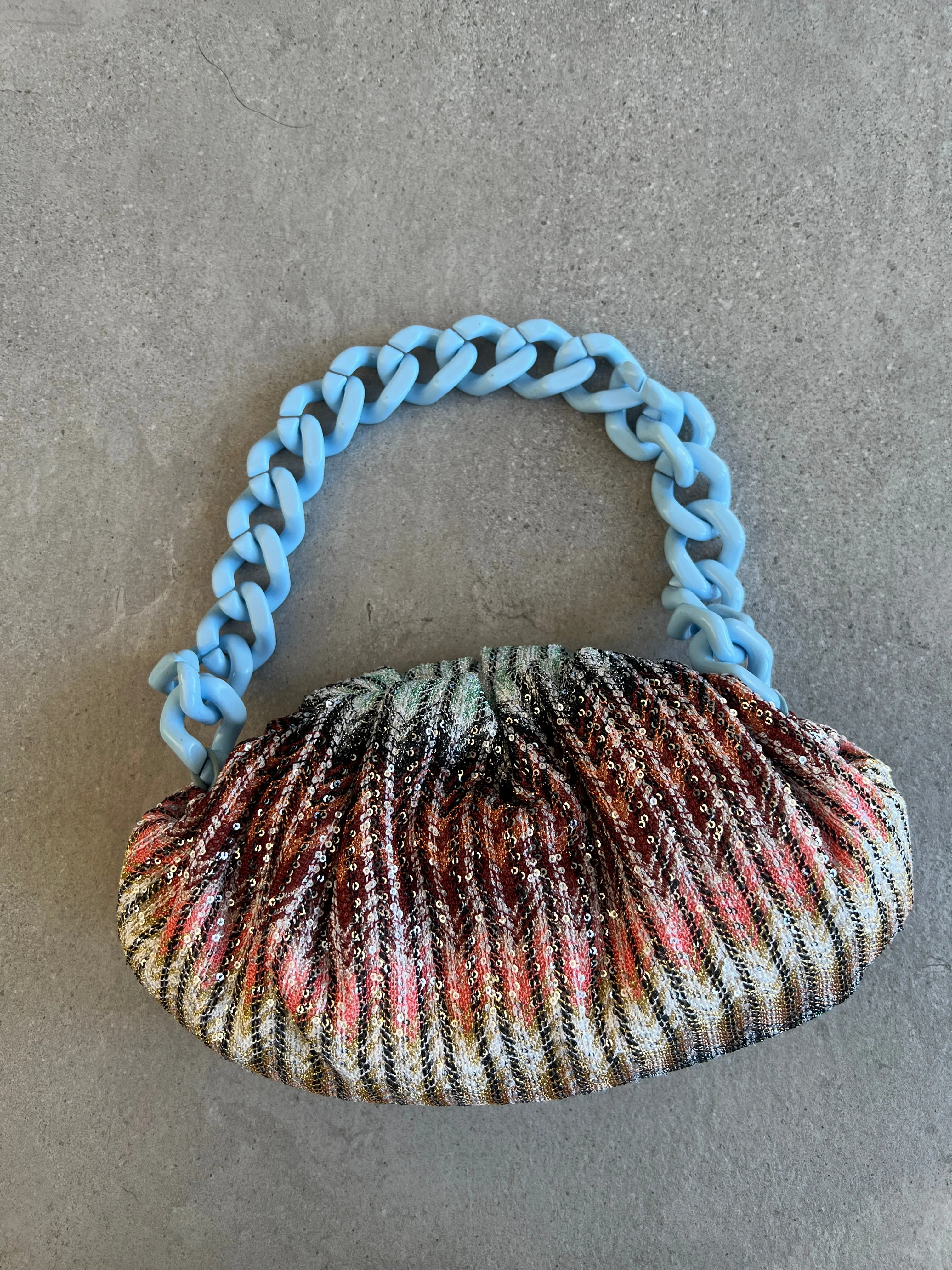 Sequin Pouch, Lurex Multi