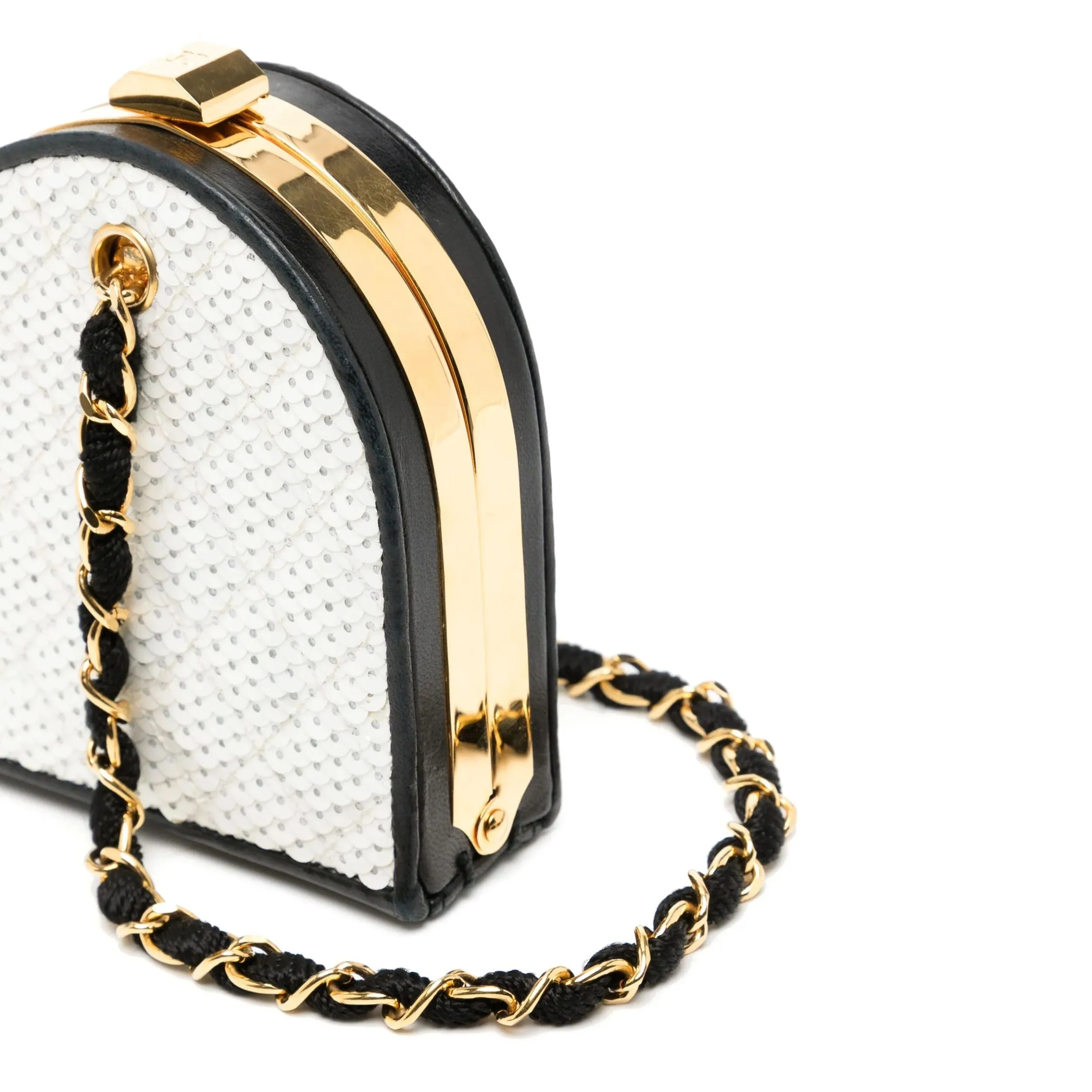 Sequins 80s Minaudi??re Clutch Bag