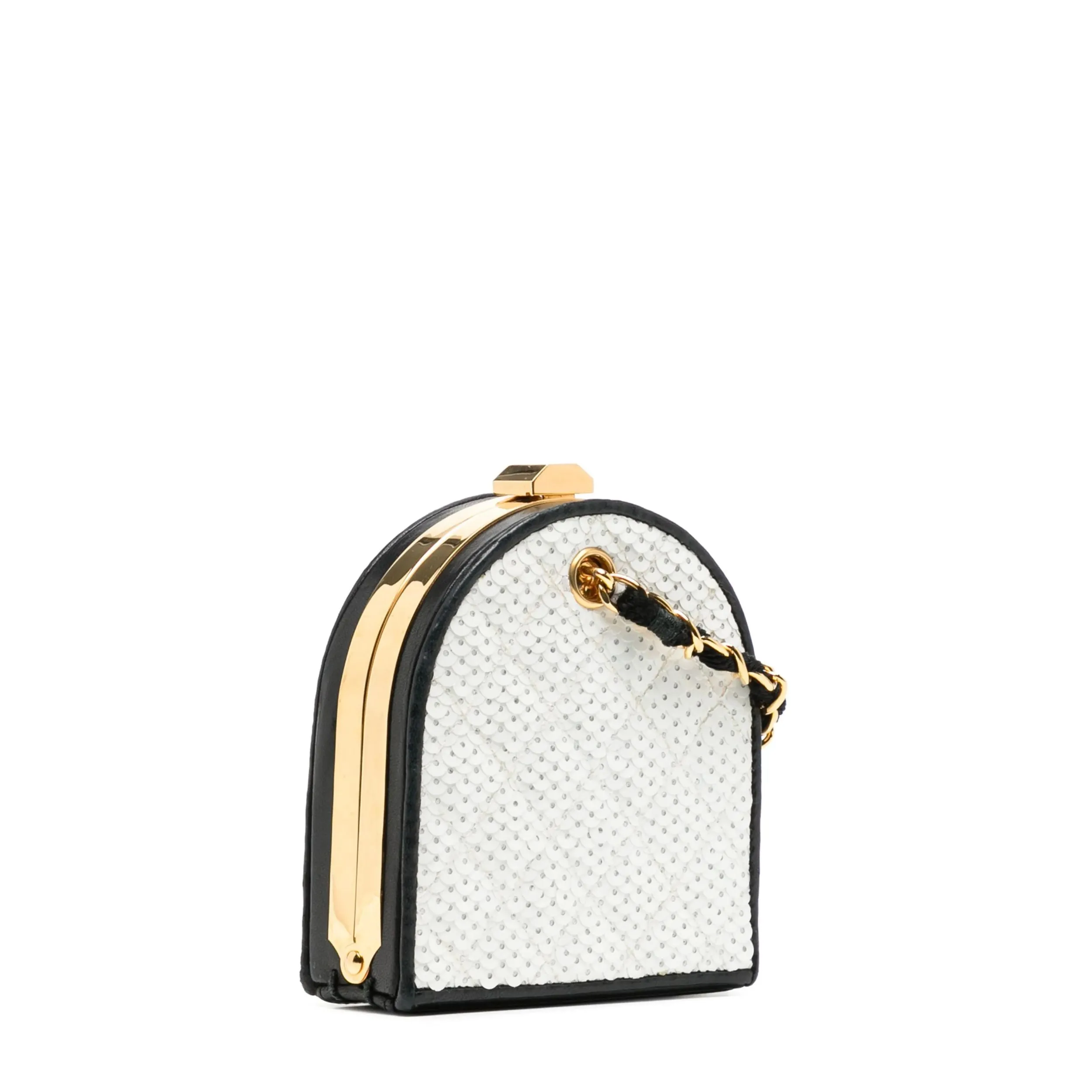 Sequins 80s Minaudi??re Clutch Bag
