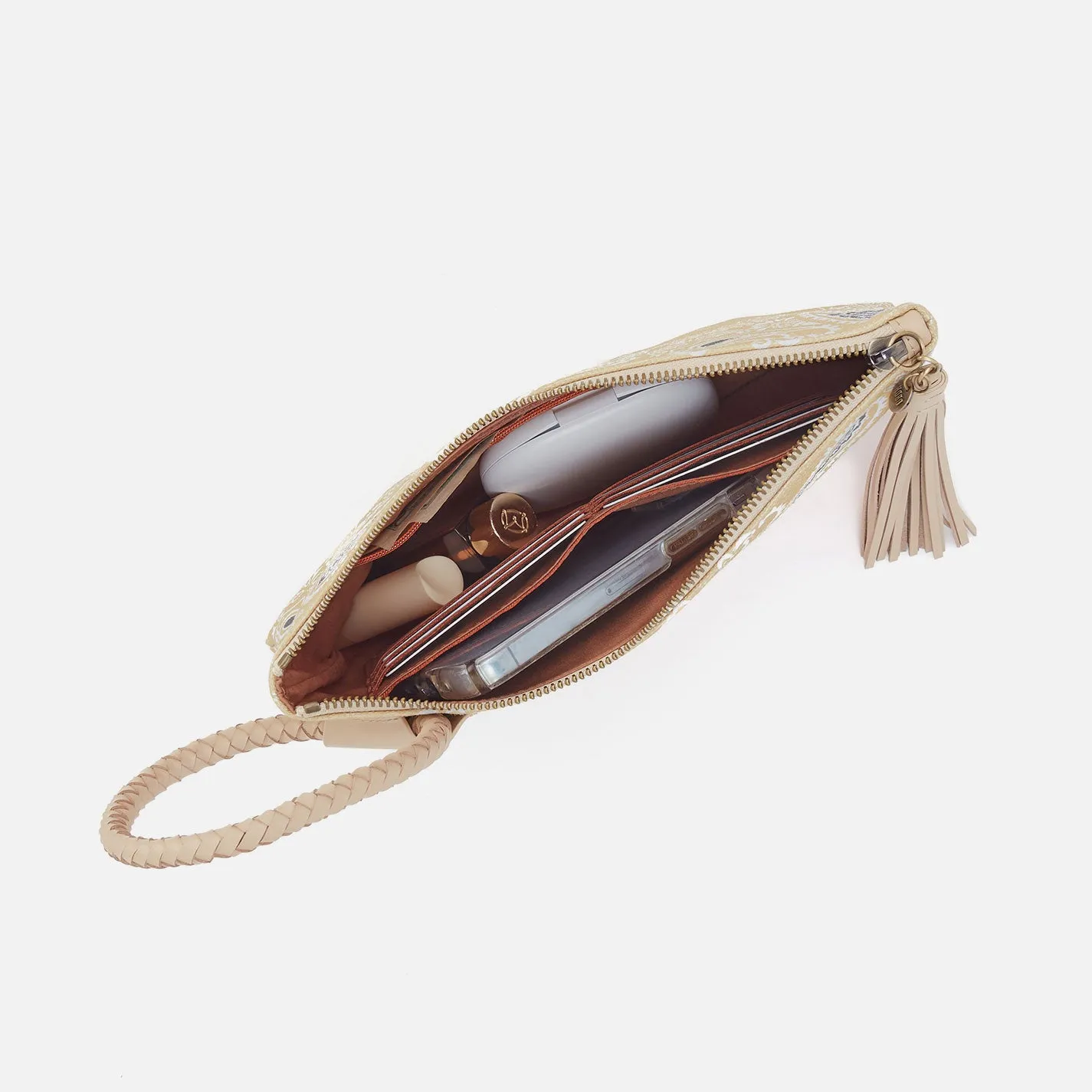 Sheila Clutch In Canvas - Sunset Bandana