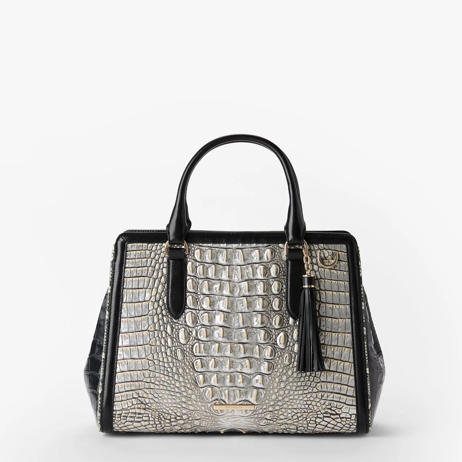Small Finley Satchel Chrome Azurine