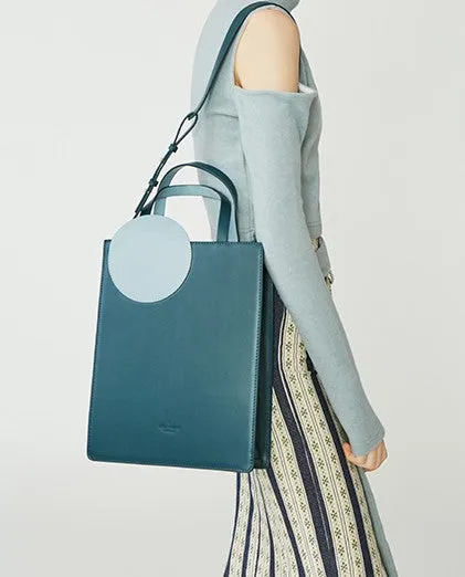Stylish Leather Purple Blue Womens Tote Handbag Purse Shoulder Bag for Women
