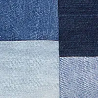 Volie Washed Denim Patchwork