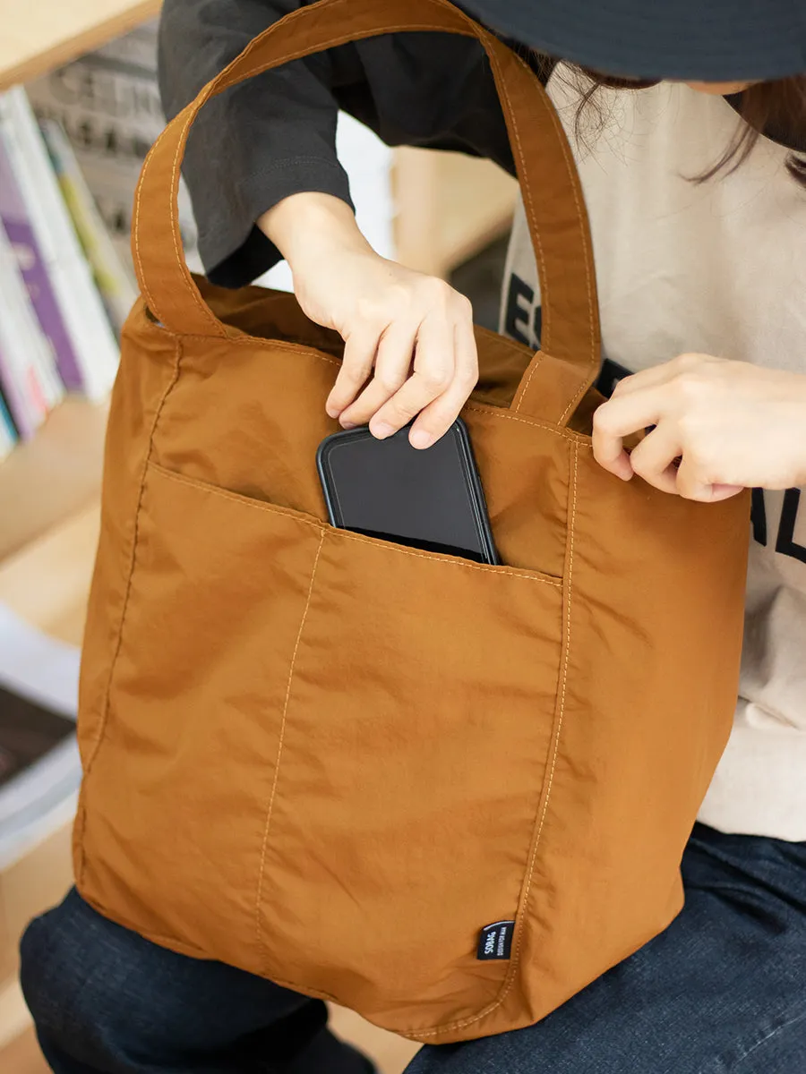 Womens Huge White Nylon Tote Bag Khaki Large Nylon Tote Bag with Zipper
