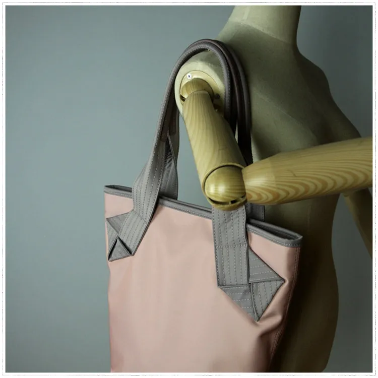 Womens Khaki Nylon Shoulder Tote Bags Best Khaki Nylon Tote Handbag Shopper Bags Purse for Ladies