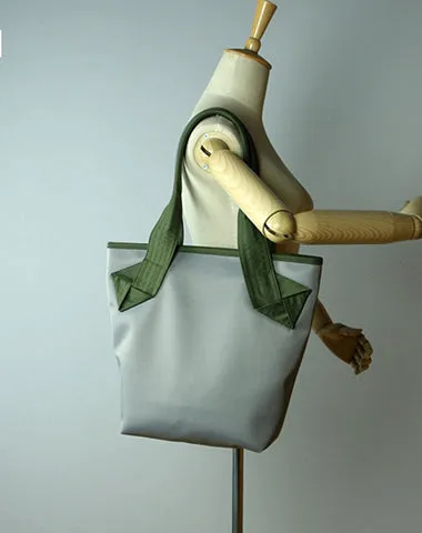Womens Khaki Nylon Shoulder Tote Bags Best Khaki Nylon Tote Handbag Shopper Bags Purse for Ladies