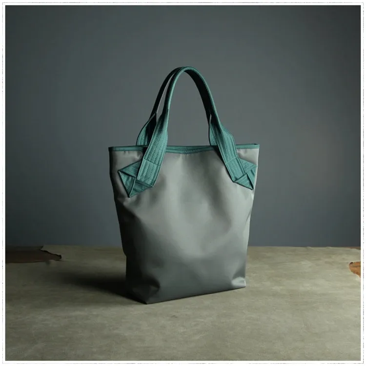 Womens Khaki Nylon Shoulder Tote Bags Best Khaki Nylon Tote Handbag Shopper Bags Purse for Ladies