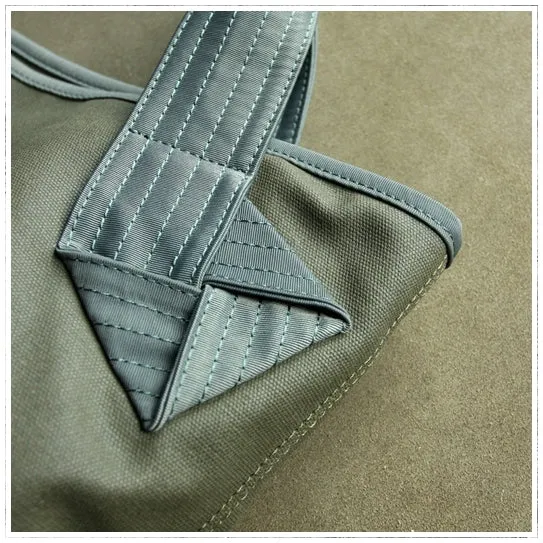Womens Khaki Nylon Shoulder Tote Bags Best Khaki Nylon Tote Handbag Shopper Bags Purse for Ladies