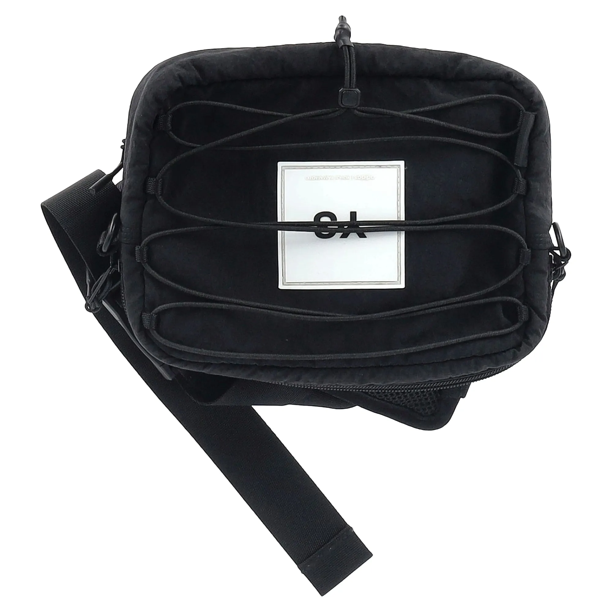 Y-3 Yohji Yamamoto Logo  3-Way Sling Bag in Black Nylon