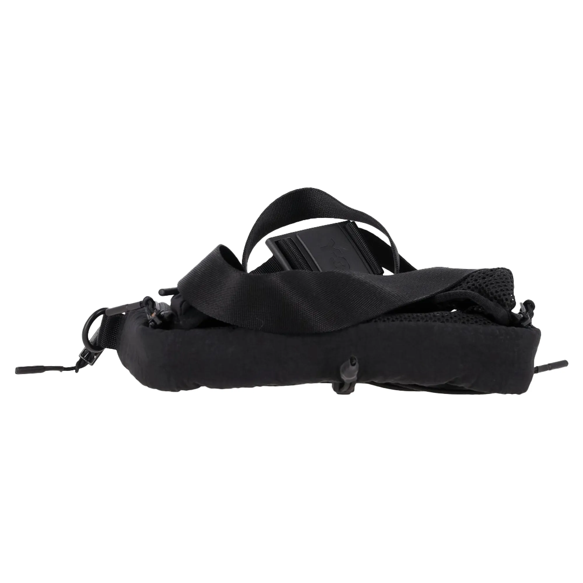 Y-3 Yohji Yamamoto Logo  3-Way Sling Bag in Black Nylon