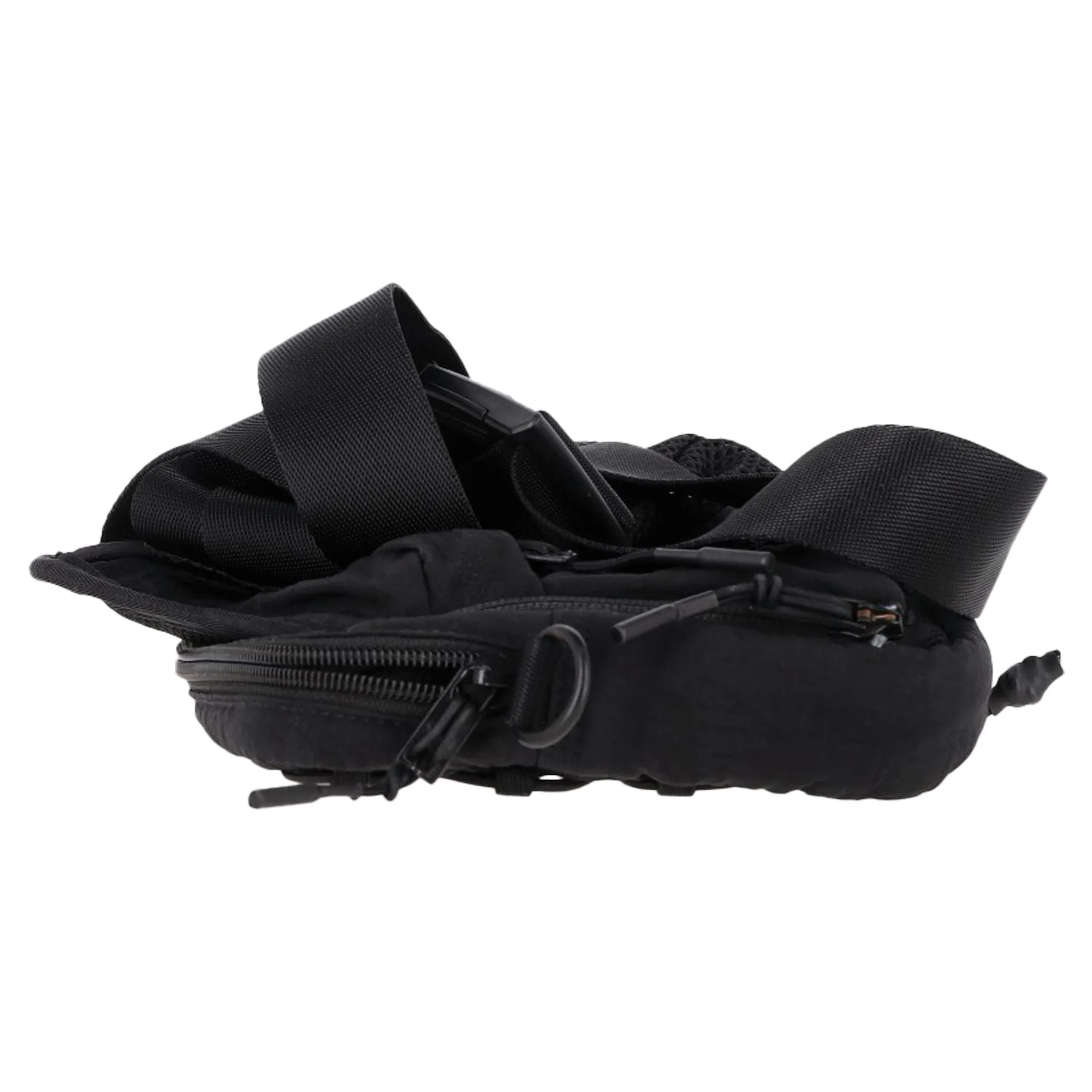 Y-3 Yohji Yamamoto Logo  3-Way Sling Bag in Black Nylon