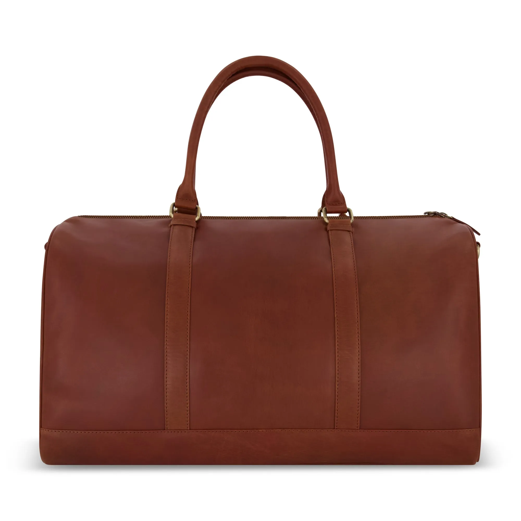 Yellowstone real leather 21 inch duffle, with burnished gold detailing