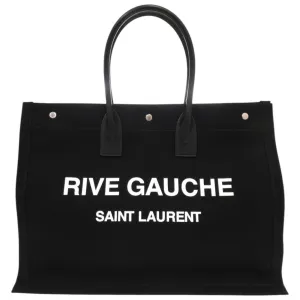 Yves Saint Laurent Canvas Leather Tote Bag (Pre-Owned)