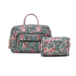 Zoe Quilted Cotton Women's Duffle and Crossbody Bag by Mia K