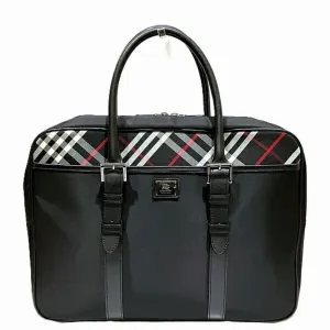 Burberry Nylon Leather Tote Bag (Pre-Owned)