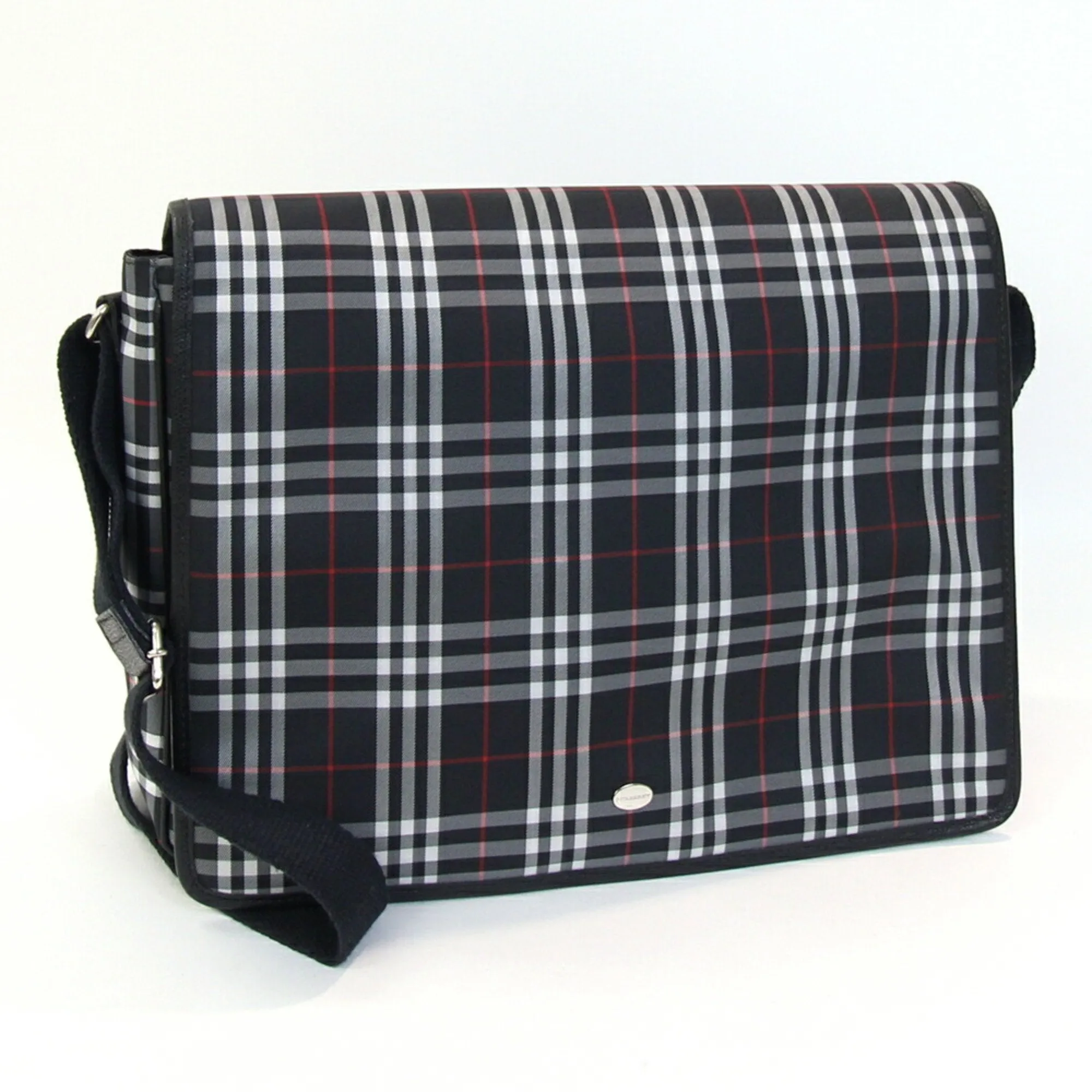 Burberry Pvc Leather Shoulder Bag (Pre-Owned)