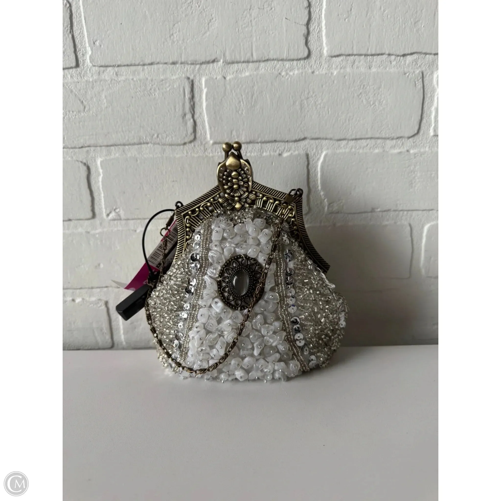 Clutch By VINTAGE BEJEWELED ANNALISE KISS LOCK, Size: Small