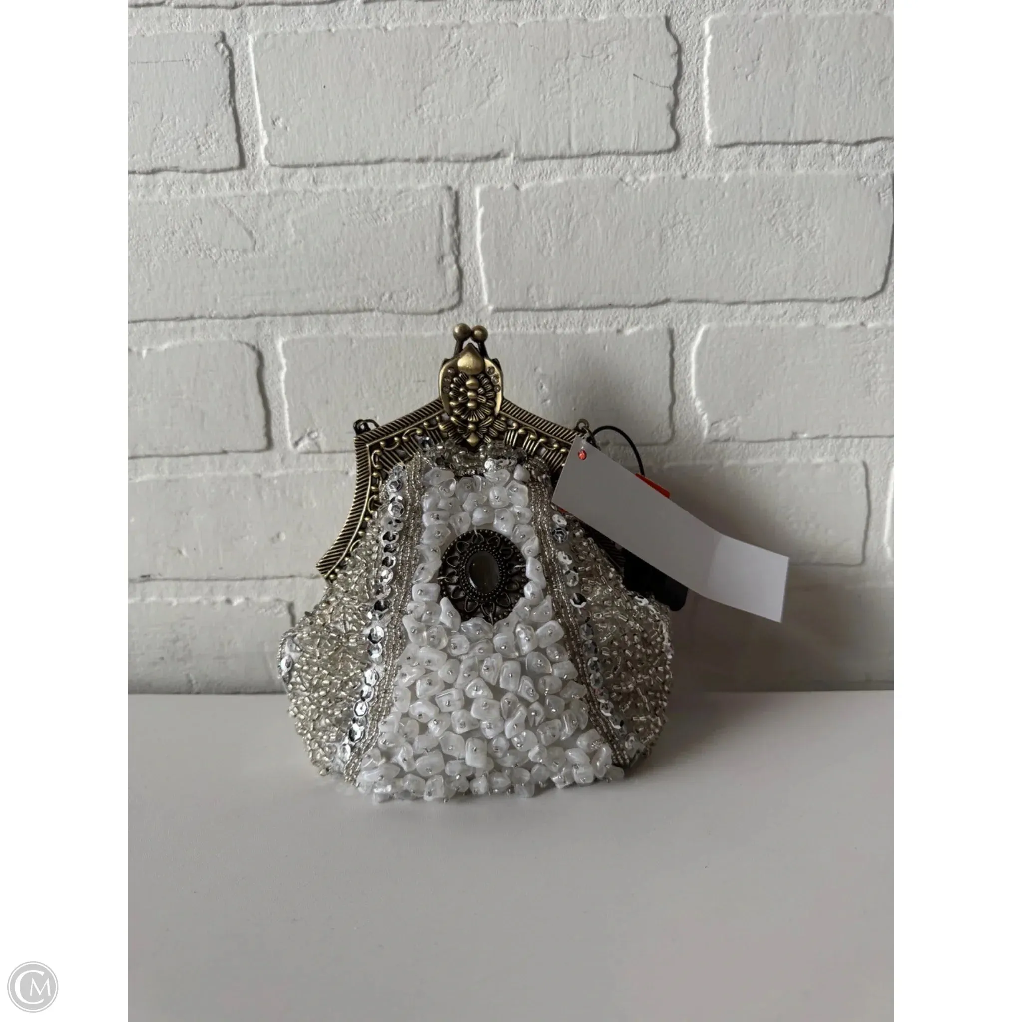 Clutch By VINTAGE BEJEWELED ANNALISE KISS LOCK, Size: Small