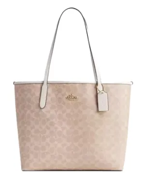 Coach City Tote Bag In Signature Canvas