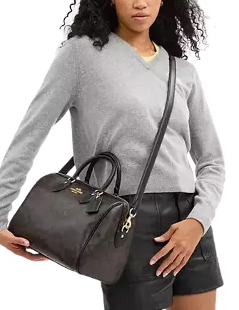 Coach Rowan Large Satchel Bag In Signature Canvas