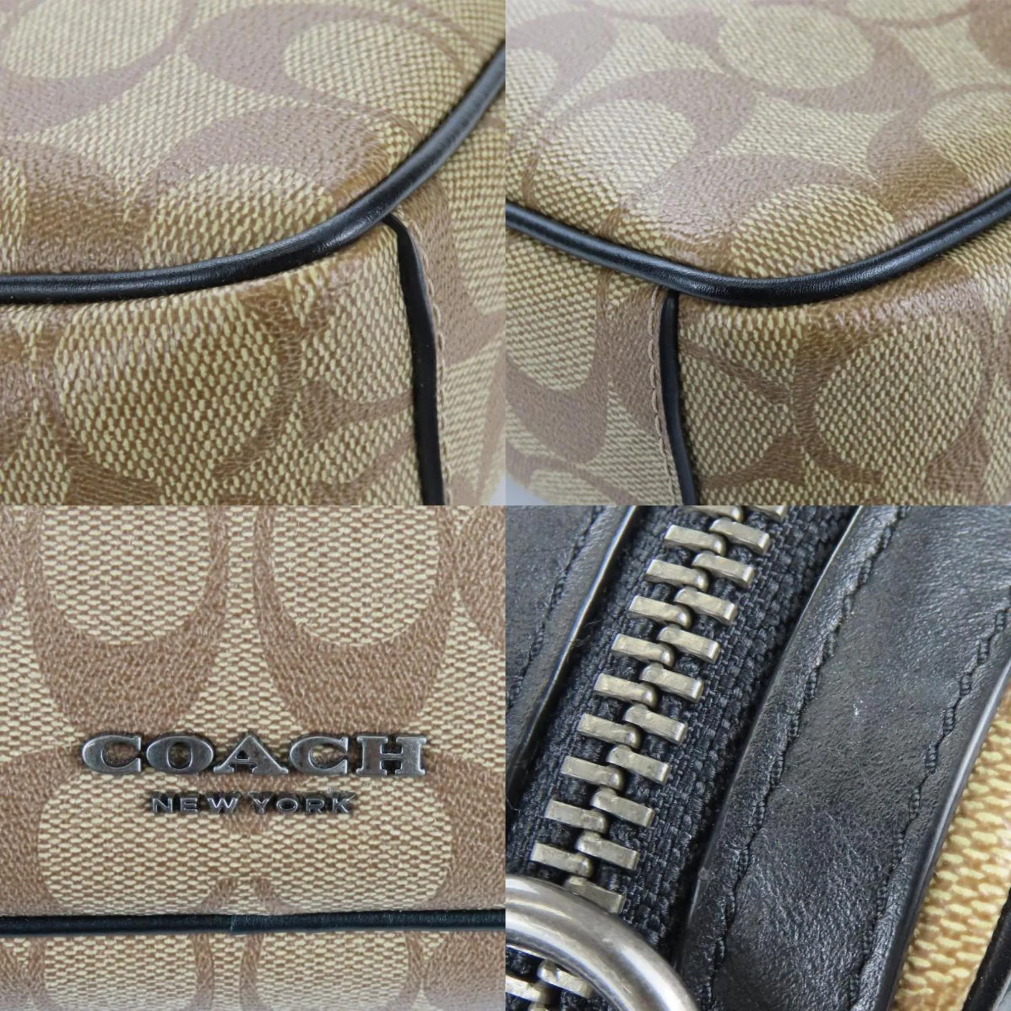 Coach Signature  Signature Line Shoulder Bag (Pre-Owned)