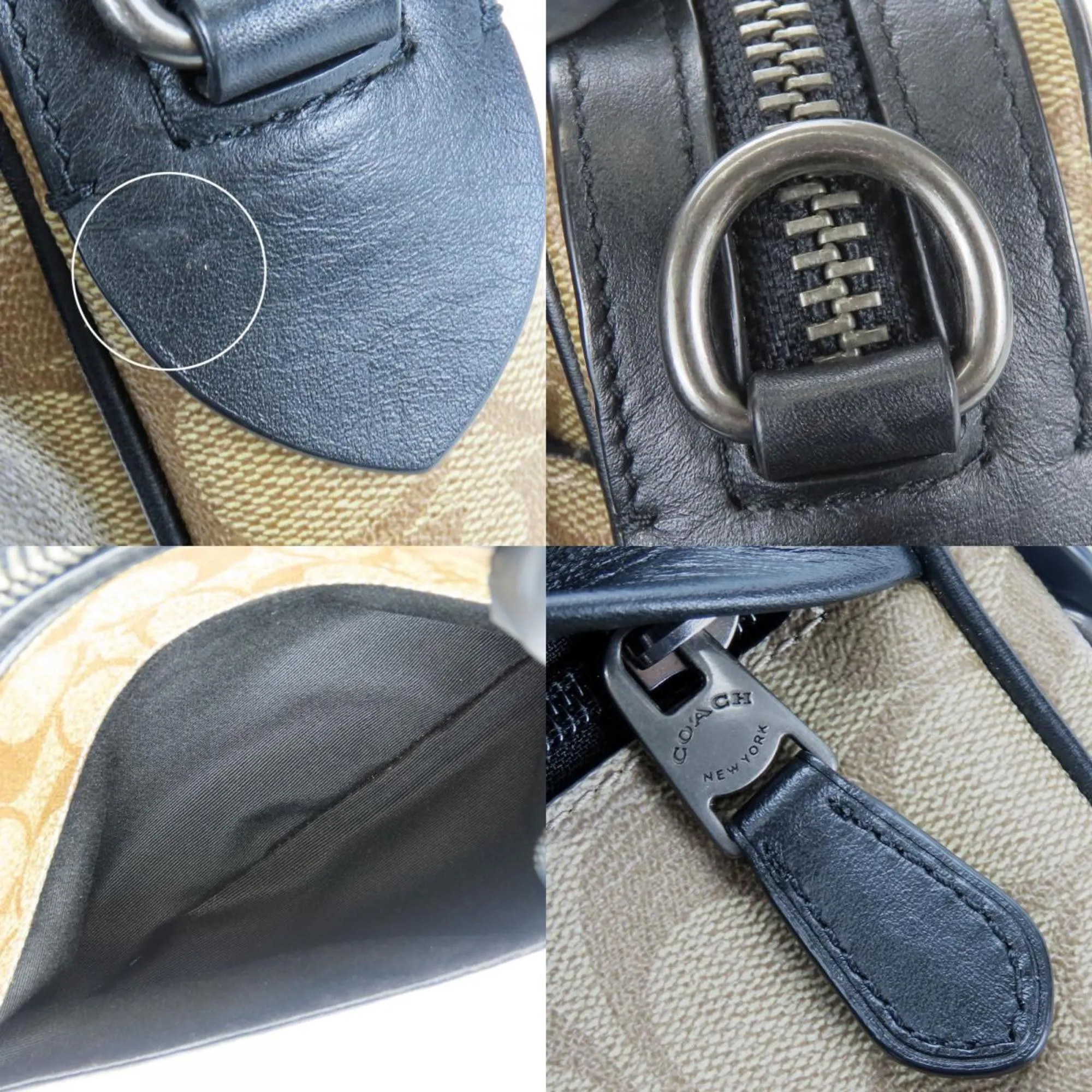Coach Signature  Signature Line Shoulder Bag (Pre-Owned)