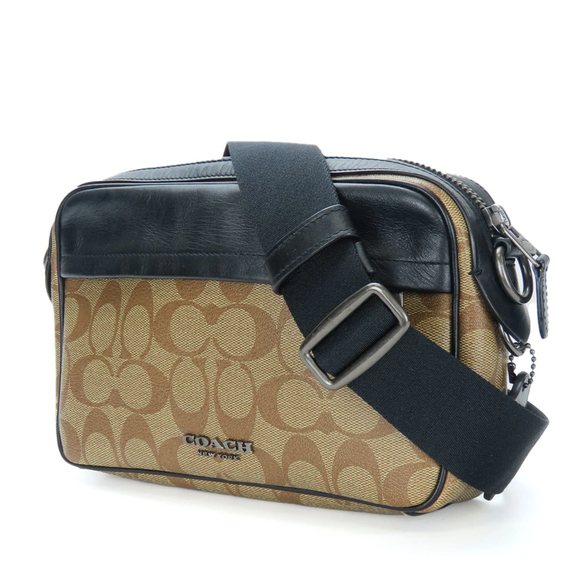 Coach Signature  Signature Line Shoulder Bag (Pre-Owned)