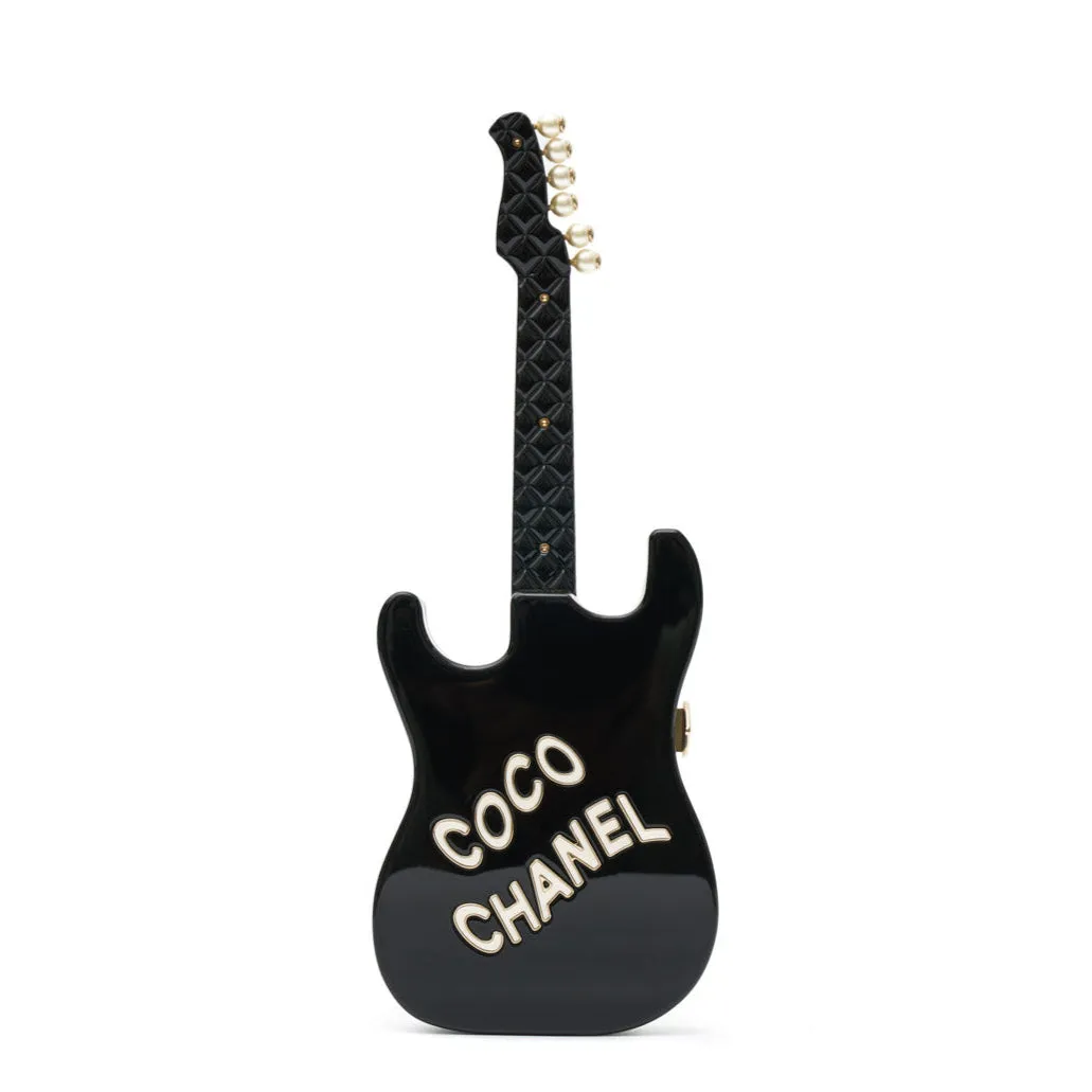 Collectible Guitar Minaudi??re Clutch Bag
