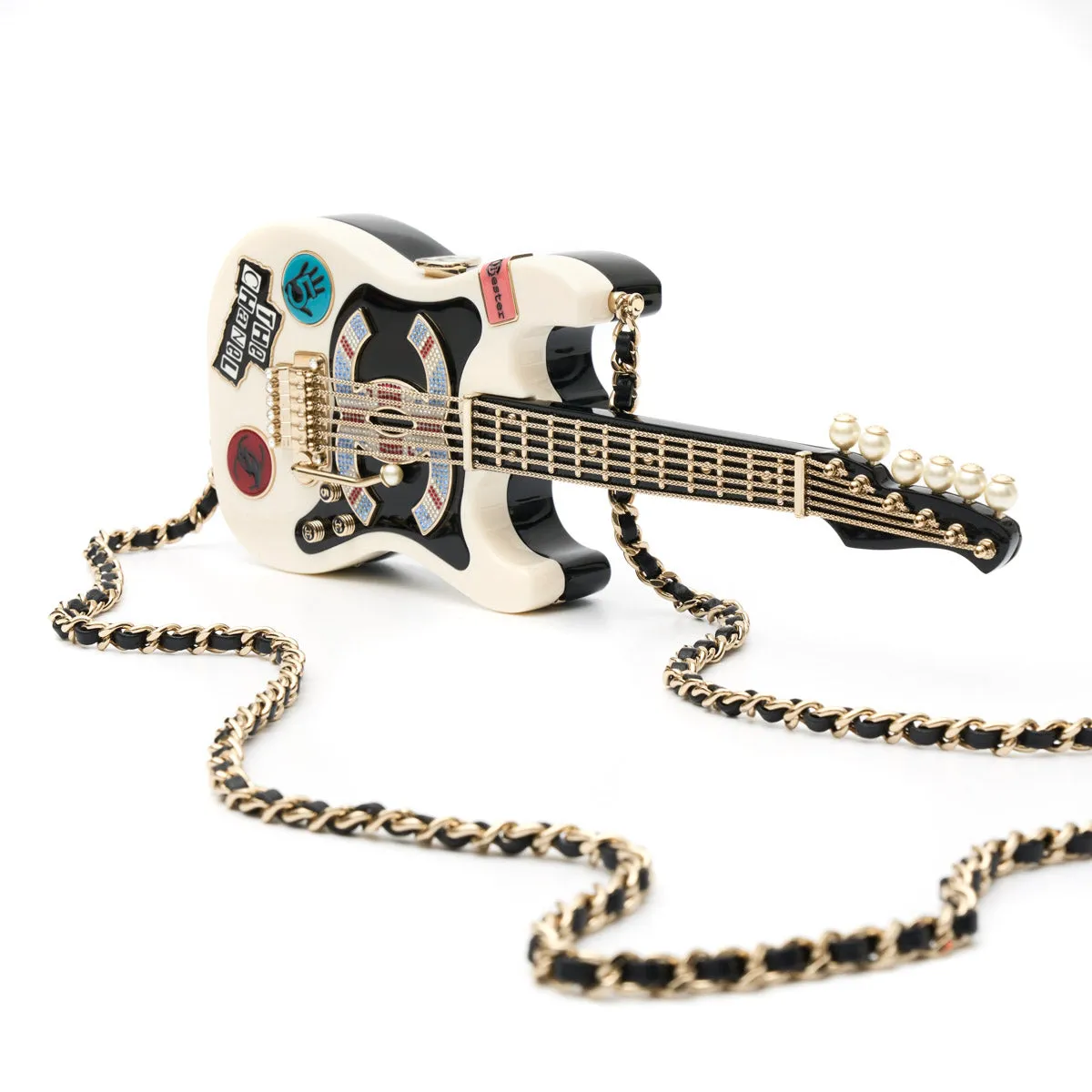 Collectible Guitar Minaudi??re Clutch Bag