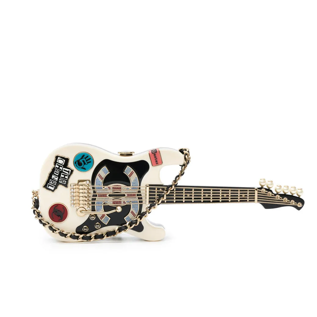 Collectible Guitar Minaudi??re Clutch Bag