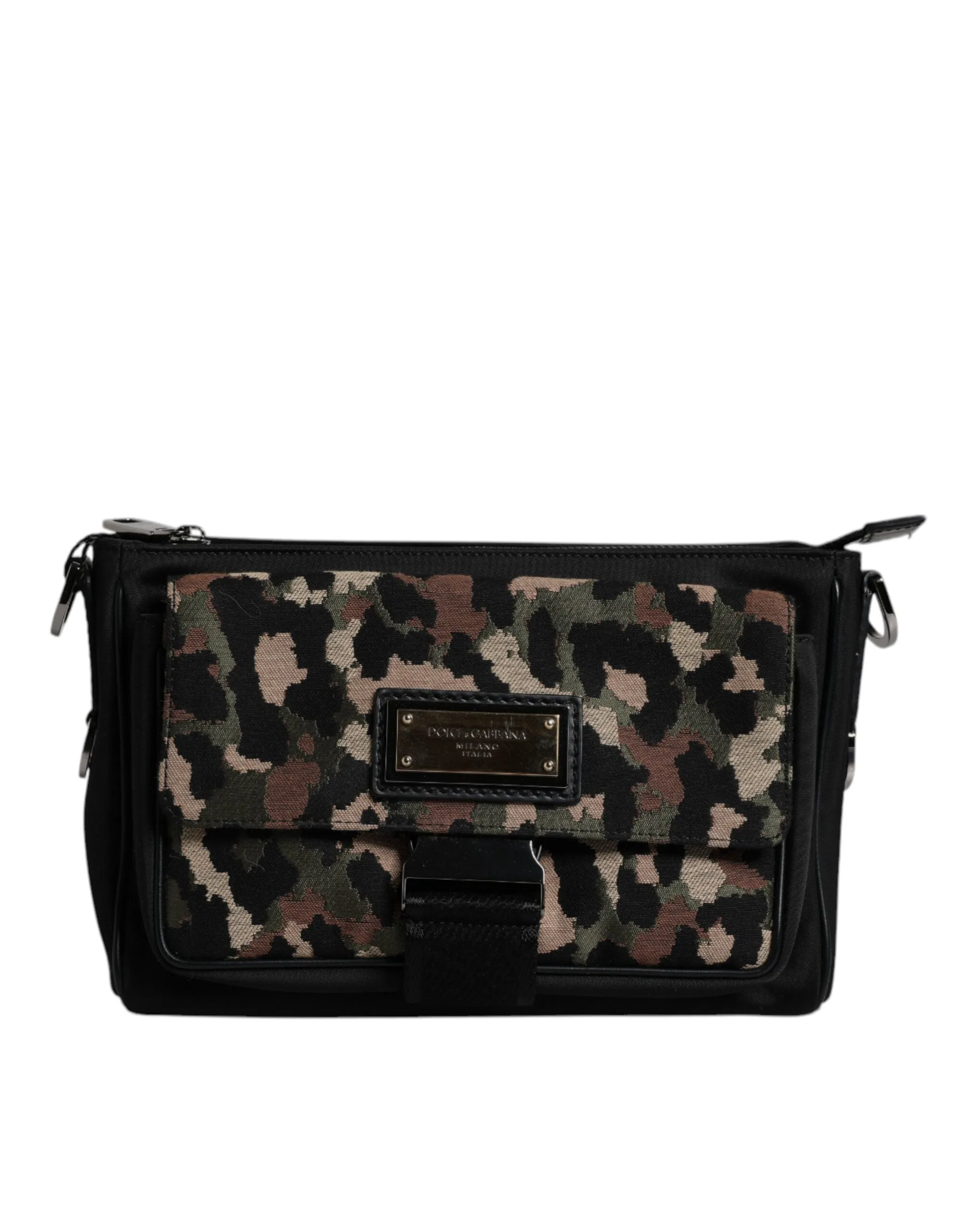 Dolce & Gabbana multi Leopard Jacquard Crossbody Men's Bag