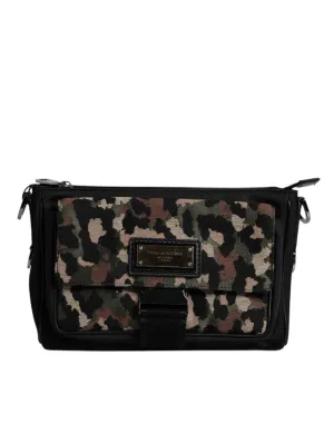 Dolce & Gabbana multi Leopard Jacquard Crossbody Men's Bag