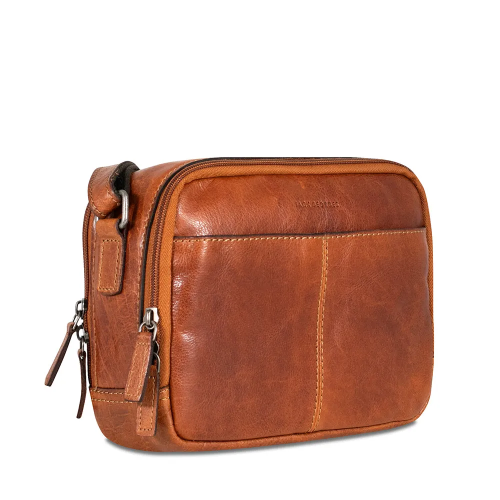 Double Zippered Crossbody Bag #7195