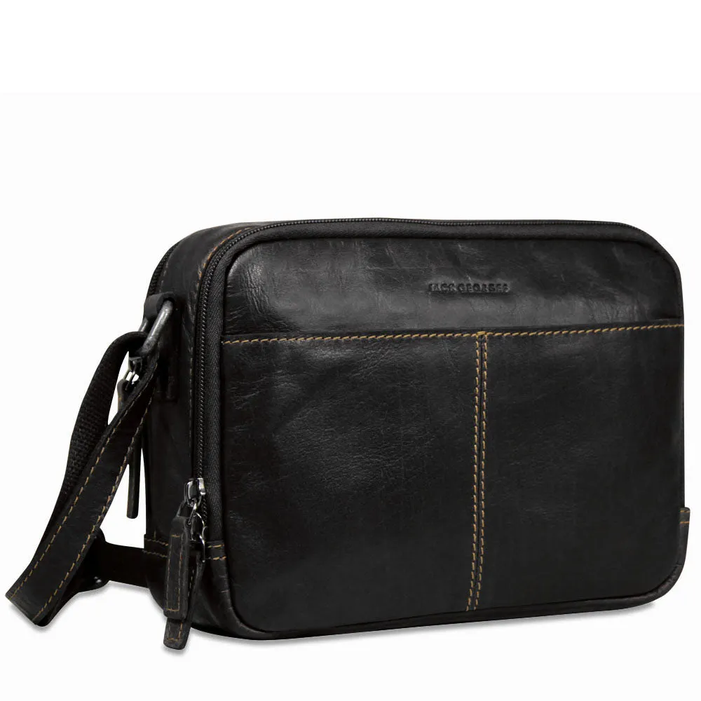 Double Zippered Crossbody Bag #7195