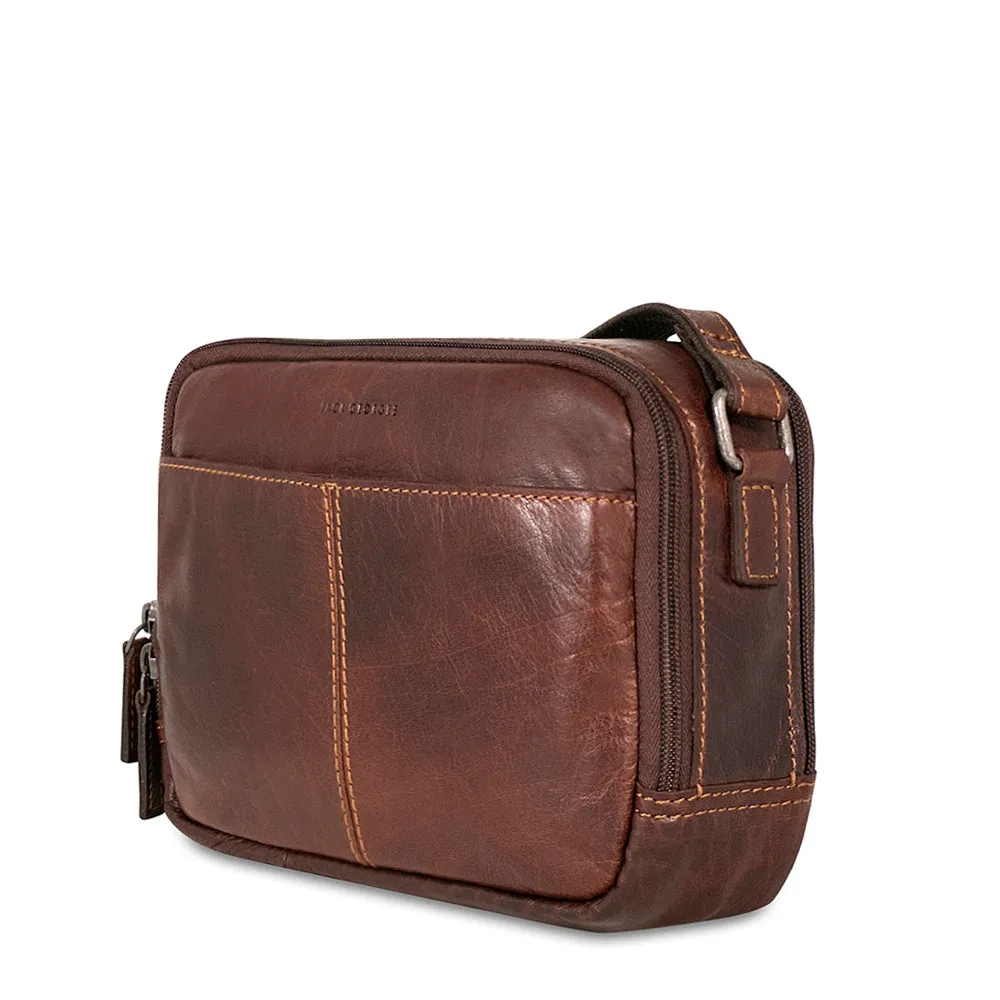 Double Zippered Crossbody Bag #7195