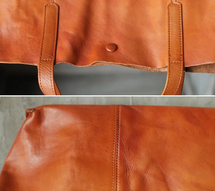 Fashion Coffee Leather Womens Large Tote Shopper Bag Soft Leather Tote Shoulder Bag
